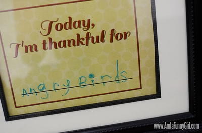 Today I’m Thankful Picture Frame Project