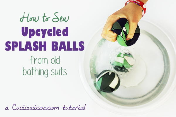 Sew splash balls from bathing suits Sew splash balls from bathing suits