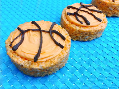 Basketball Rice Krispie Treats Basketball Rice Krispie Treats