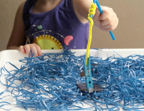 Fishing for Letters Magnetic Sensory Bin Fishing for Letters Magnetic Sensory Bin