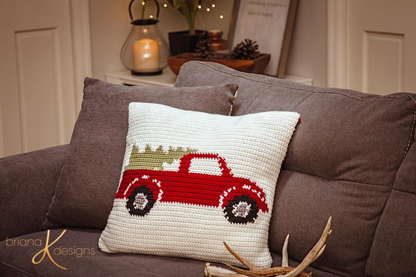 Farmhouse Truck Pillow Cover Farmhouse Truck Pillow Cover