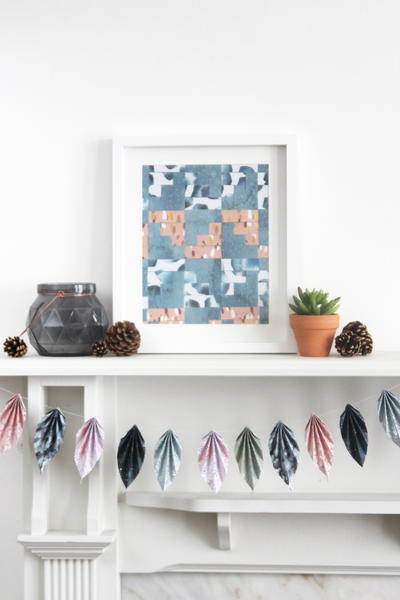 DIY Origami Autumn Leaf Garland DIY Origami Autumn Leaf Garland