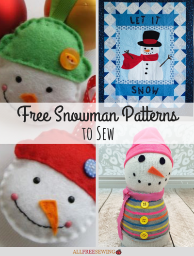 15 Free Snowman Patterns to Sew 15 Free Snowman Patterns to Sew