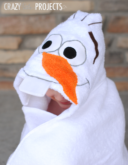 Olaf the Snowman Hooded Towel Tutorial Olaf the Snowman Hooded Towel Tutorial