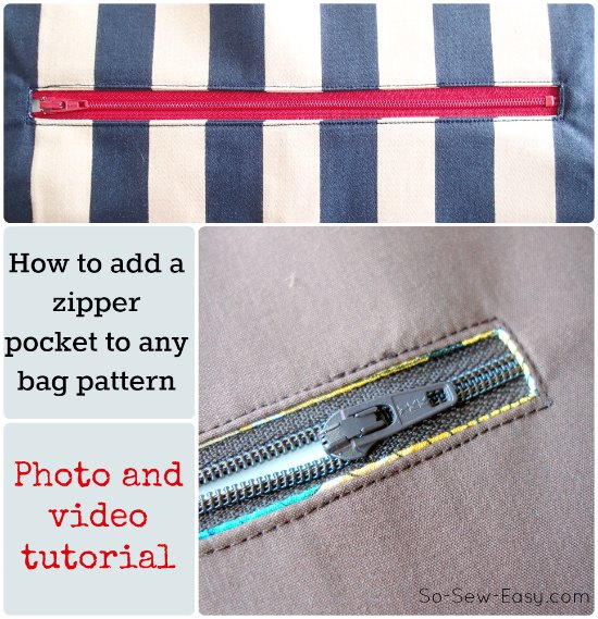 How to Add a Zipper Pocket to Any Purse Pattern How to Add a Zipper Pocket to Any Purse Pattern
