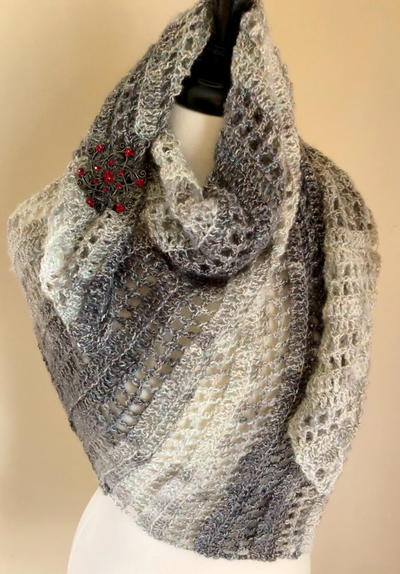 Silver Bells Crochet Shawl Wrap Silver Bells Crochet Shawl Wrap