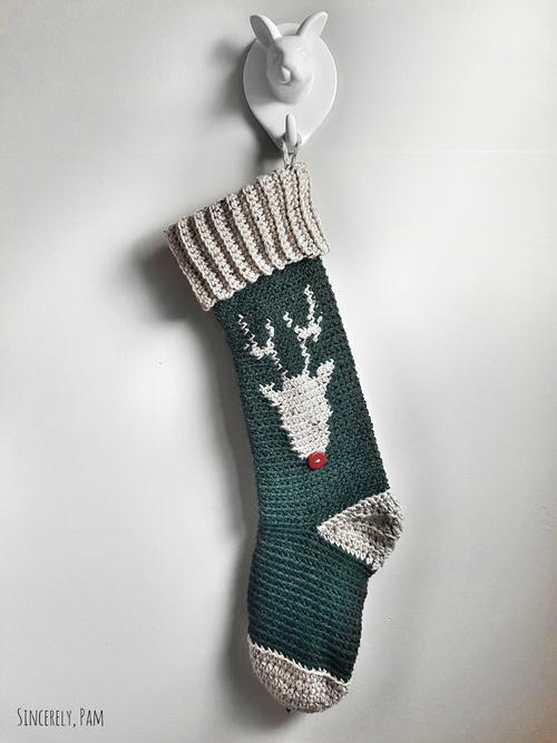 Reindeer Stocking Reindeer Stocking