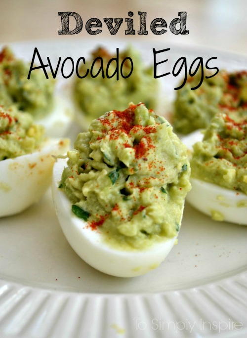 Avocado Deviled Eggs Avocado Deviled Eggs
