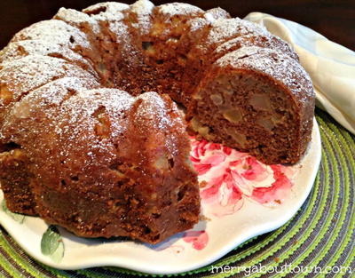 Pear Apple Spice Bundt Cake