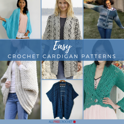 56 Easy Crochet Cardigan Patterns