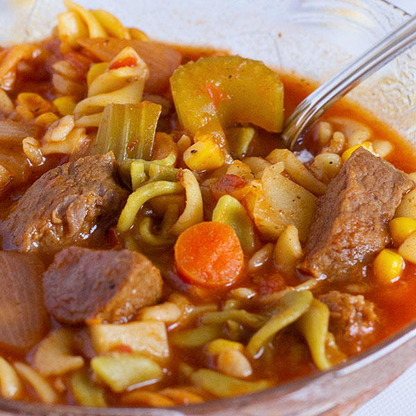 Homemade Vegetable Beef Soup-Italian Style Homemade Vegetable Beef Soup-Italian Style