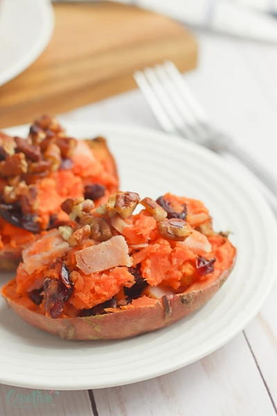 Savory Twice Baked Sweet Potatoes Recipe Savory Twice Baked Sweet Potatoes Recipe