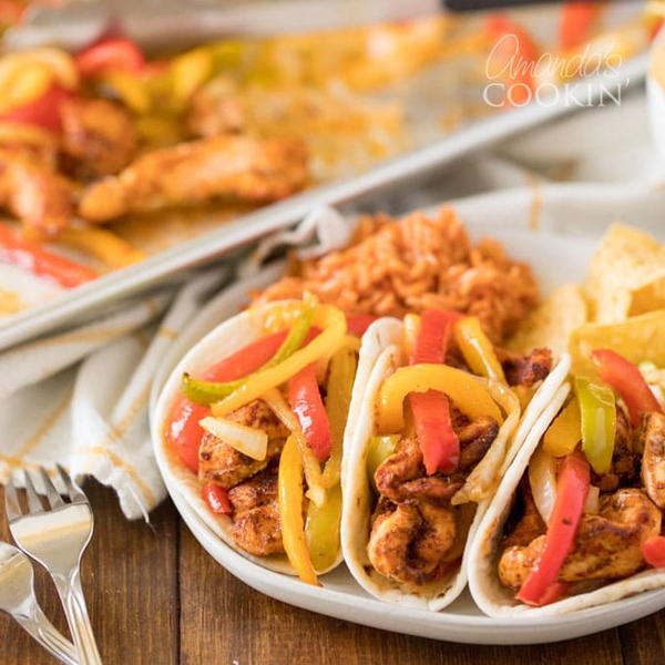 Sheet Pan Chicken Fajitas Sheet Pan Chicken Fajitas