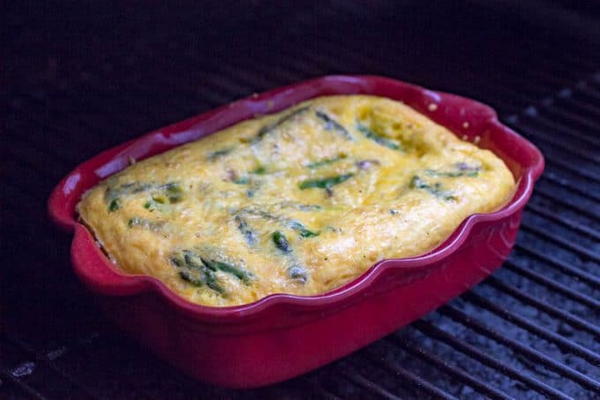 Traeger Grilled Bacon Asparagus Frittata Traeger Grilled Bacon Asparagus Frittata
