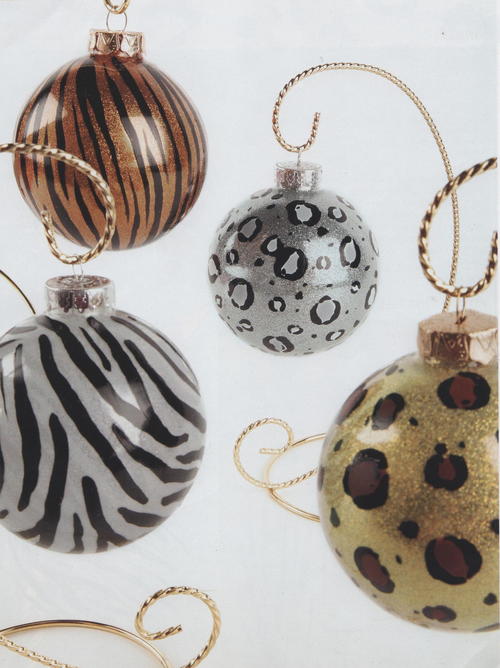 Animal Print Ornaments Animal Print Ornaments