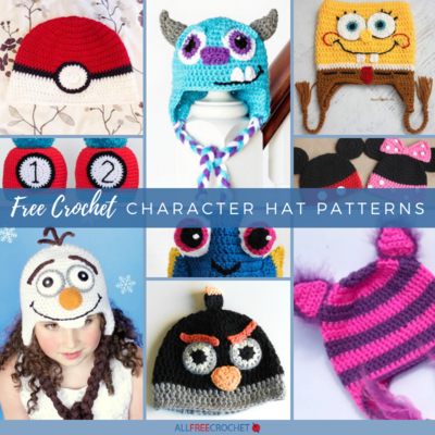 50 Free Crochet Character Hat Patterns 50 Free Crochet Character Hat Patterns