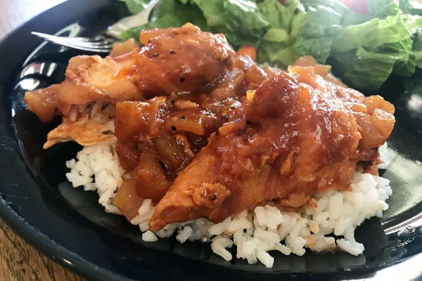 Apple BBQ Slow Cooker Chicken Apple BBQ Slow Cooker Chicken
