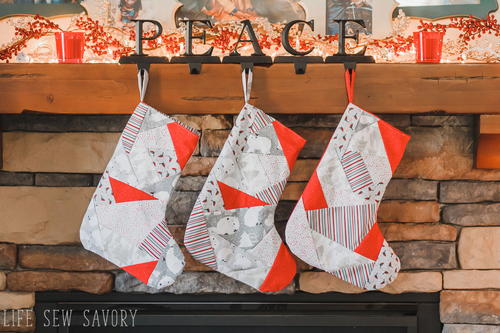 Quilted Stocking Pattern Quilted Stocking Pattern