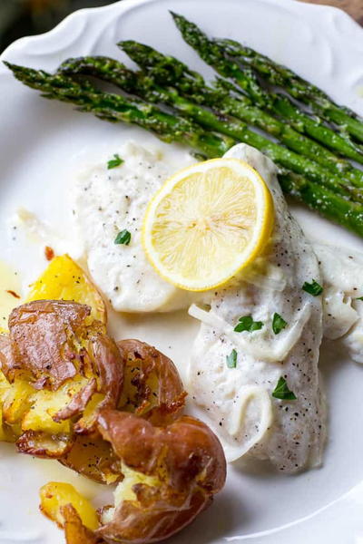 Traeger Walleye with Lemon Cream Sauce Traeger Walleye with Lemon Cream Sauce