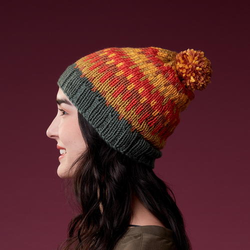 Sunset Streak Fair Isle Hat Sunset Streak Fair Isle Hat