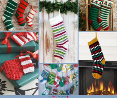 34 Crochet Christmas Stockings