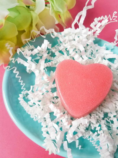 Sugar Scrub Bars Recipe: Strawberry Heart