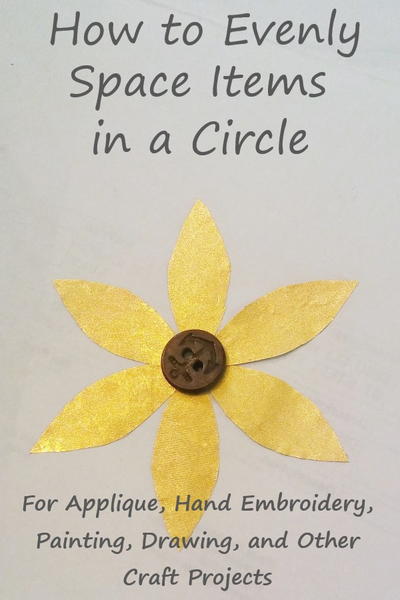 How to Evenly Space Flower Petals or other items in a Circle How to Evenly Space Flower Petals (or other items) in a Circle