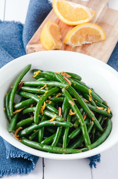 Blue Lake Green Beans Recipe With Orange Almonds Blue Lake Green Beans Recipe With Orange & Almonds