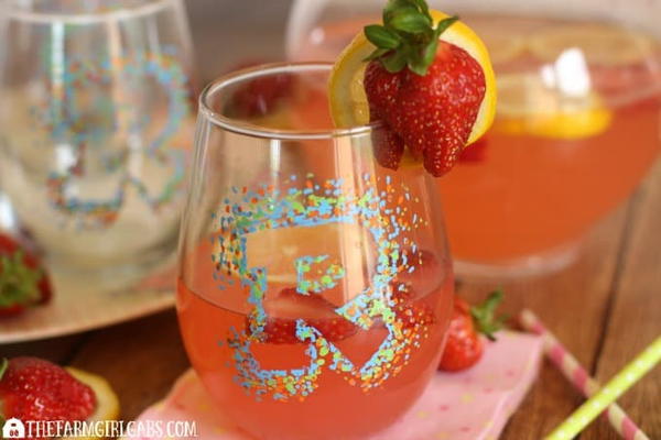 DIY Monogrammed Glasses DIY Monogrammed Glasses