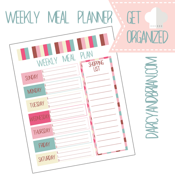 Printable Menu Planner and Recipe Cards Printable Menu Planner and Recipe Cards