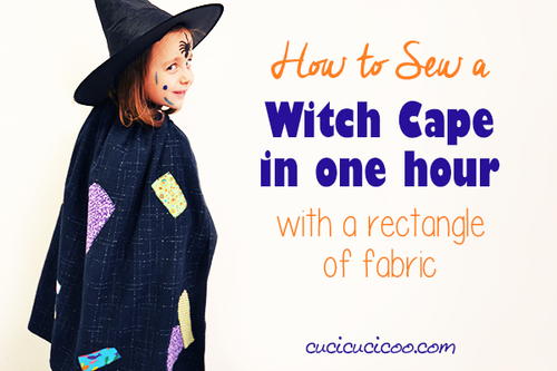 Easy witch cape for beginner sewists Easy witch cape for beginner sewists