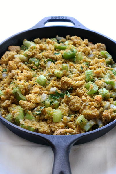 Southern Gluten-Free Cornbread Stuffing Vegan Allergy-Free Southern Gluten-Free Cornbread Stuffing (Vegan, Allergy-Free)