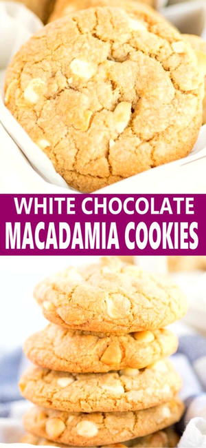 White Chocolate Macadamia Cookies White Chocolate Macadamia Cookies