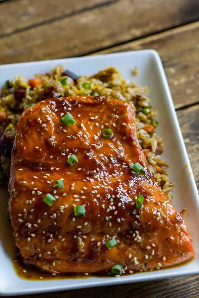 Grilled Teriyaki Salmon Grilled Teriyaki Salmon