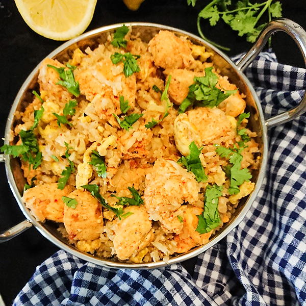 Cauliflower rice with masala chicken Cauliflower rice with masala chicken