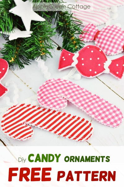 Sweet DIY Candy Ornaments - 2 FREE Templates Sweet DIY Candy Ornaments - 2 FREE Templates!
