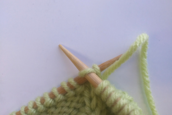 Right Twist Knitting Step 2
