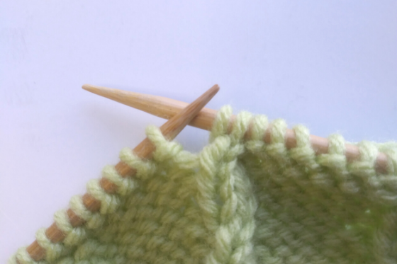 Right Twist Knitting Step 6