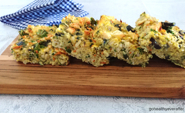 Frittata with zucchini and brown rice Frittata with zucchini and brown rice