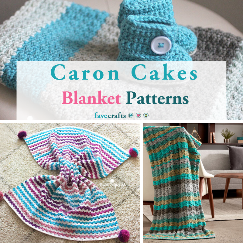 Caron Cakes Blanket Patterns (Crochet)