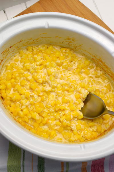 Cheesy Slow Cooker Corn Cheesy Slow Cooker Corn