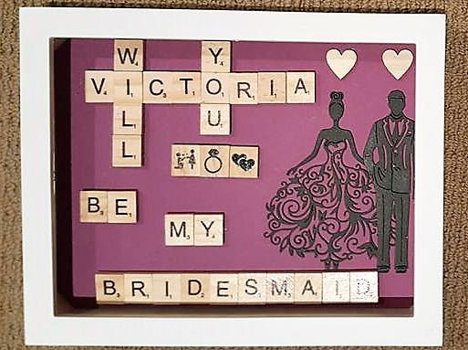 DIY Scrabble Bridesmaid Invitations DIY Scrabble Bridesmaid Invitations