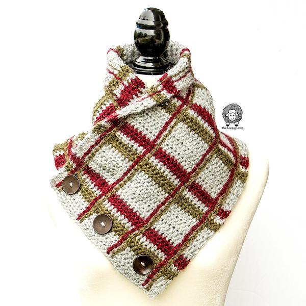 Crochet Tartan Cowl Crochet Tartan Cowl