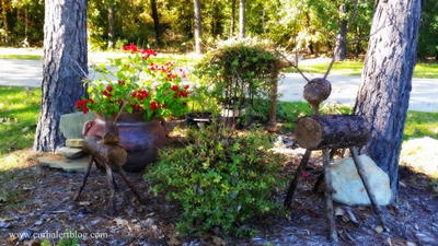 Pottery Barn Knockoff Outdoor Wood Deer Pottery Barn Knockoff: Outdoor Wood Deer