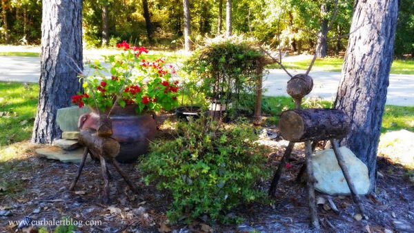Pottery Barn Knockoff Outdoor Wood Deer Pottery Barn Knockoff: Outdoor Wood Deer