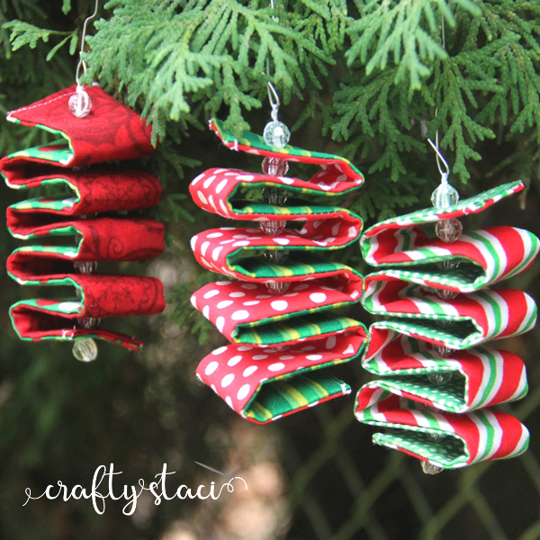 Fabric Ribbon Candy Ornament