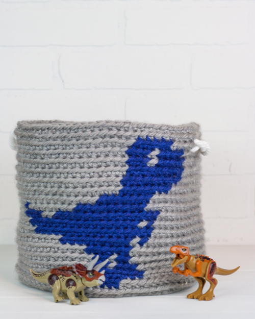 Dinosaur Basket Raptor Dinosaur Basket Raptor