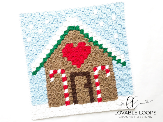 Gingerbread House Square Gingerbread House Square