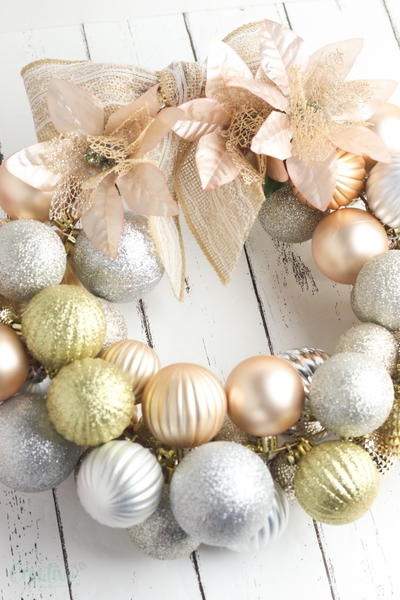 DIY Christmas Ball Wreath DIY Christmas Ball Wreath