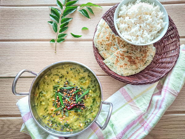 easy lentil curry dal with spinach easy lentil curry (dal) with spinach